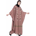 Designer Kaftan abaya with Handwork- Rose Golden